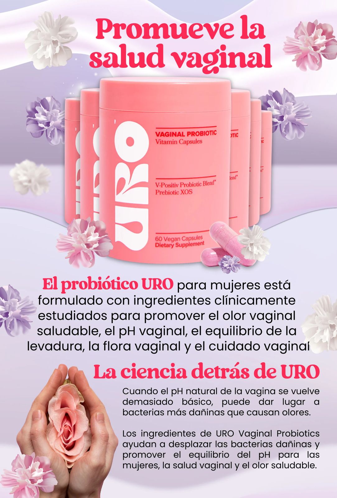 URO VAGINAL PROBIOTICS PARA LA SALUD VAGINAL DE LAS MUJERES