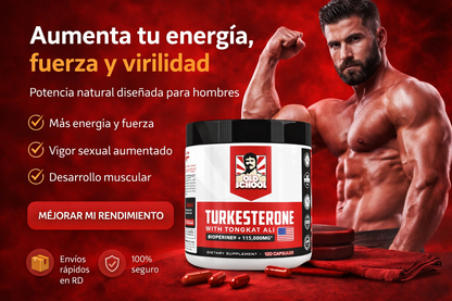 Turkesterone Old School – Fuerza, Energía y Rendimiento