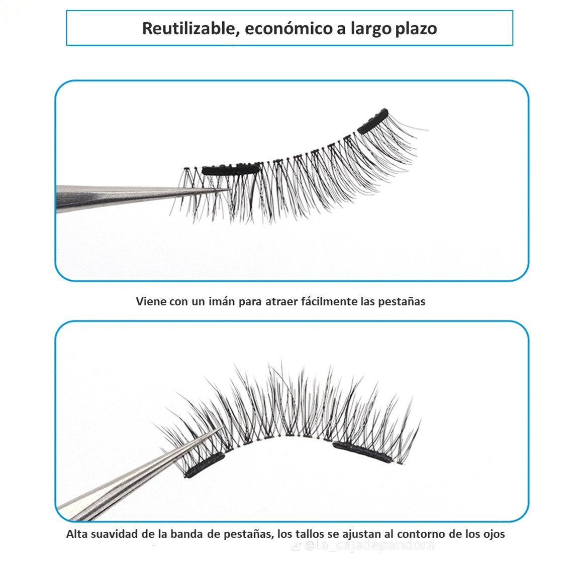 PESTAÑAS MAGNÉTICAS REUTILIZABLES