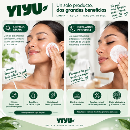 YIYU Original 100 Pads –  para una Piel Más limpia y Radiante