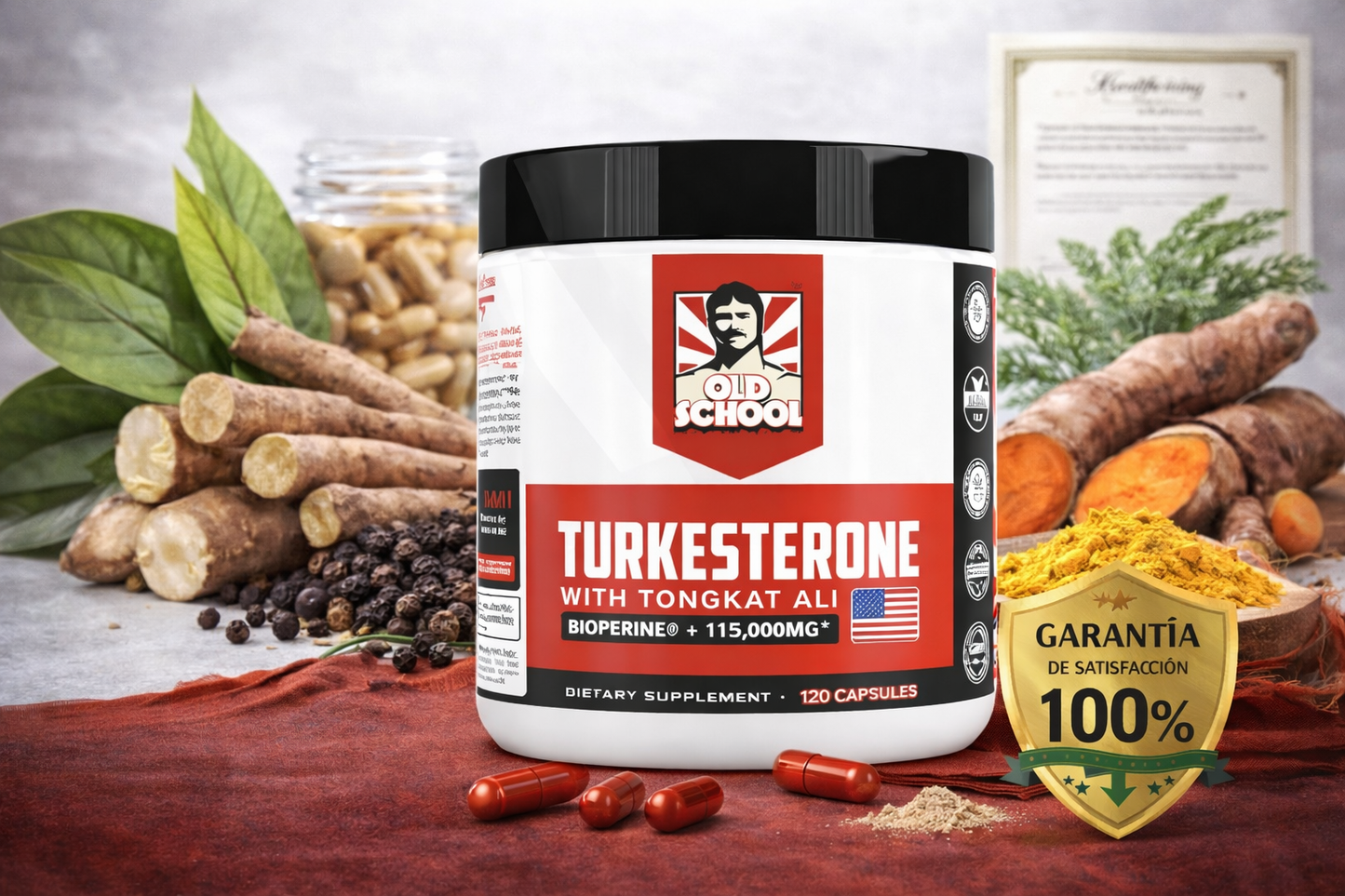 Turkesterone Old School – Fuerza, Energía y Rendimiento