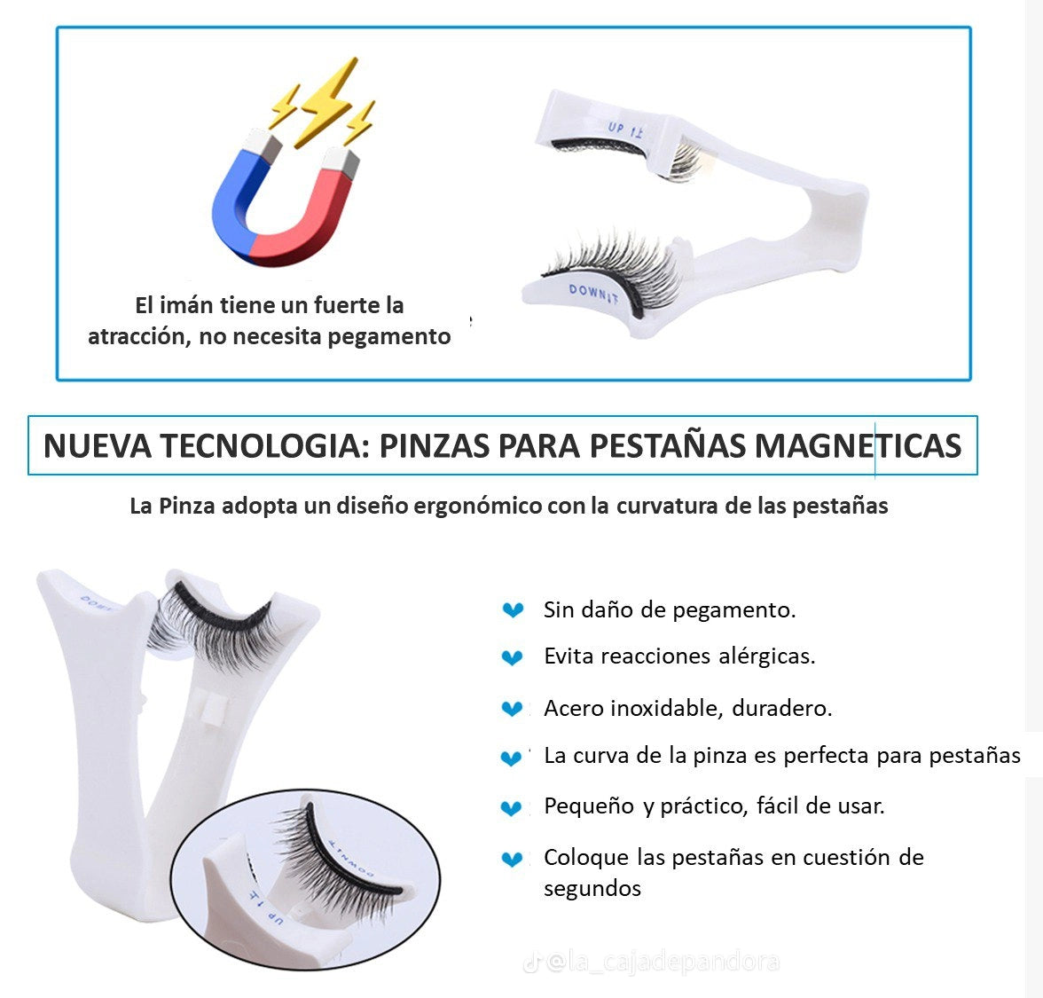 PESTAÑAS MAGNÉTICAS REUTILIZABLES