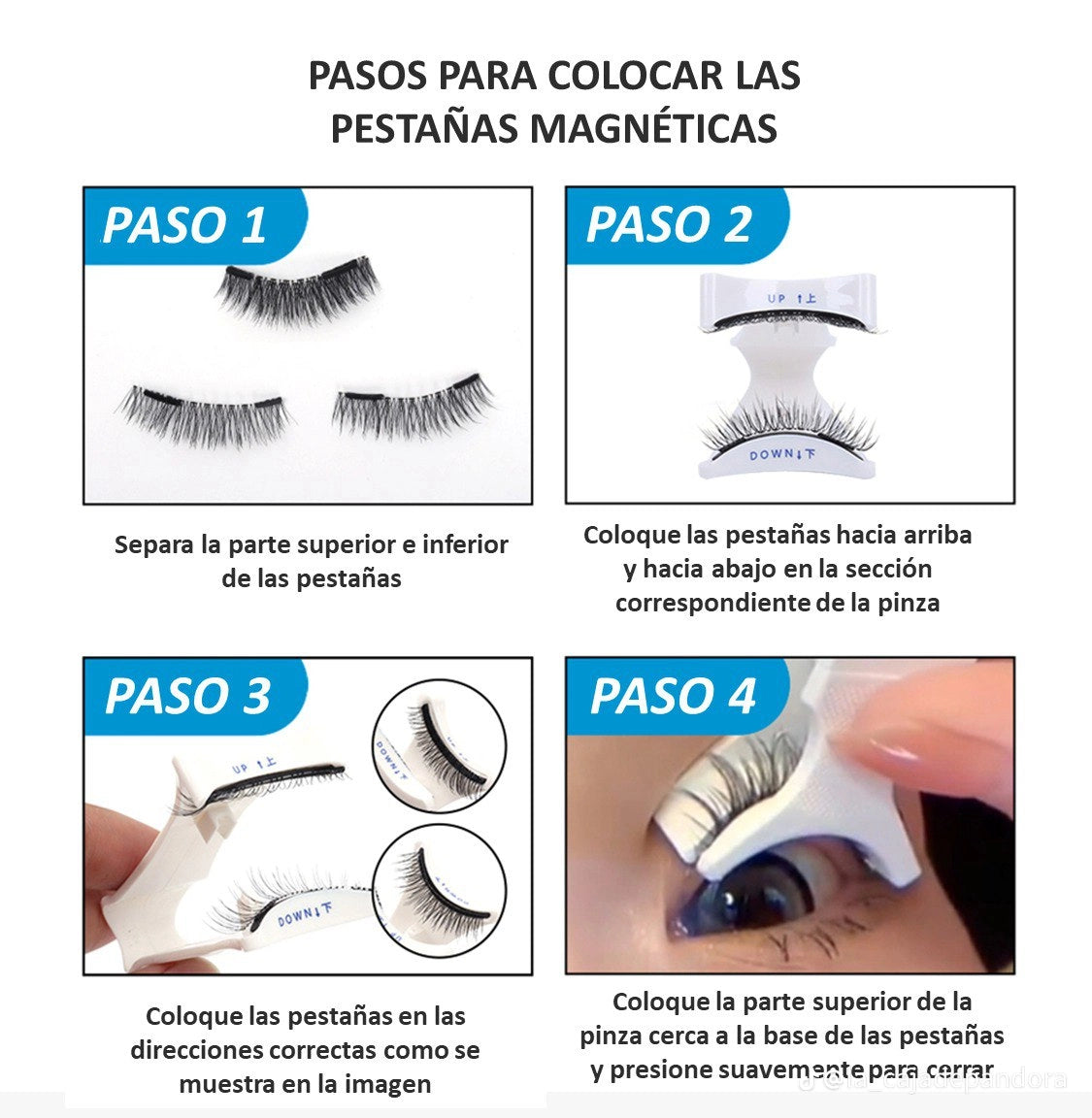 PESTAÑAS MAGNÉTICAS REUTILIZABLES
