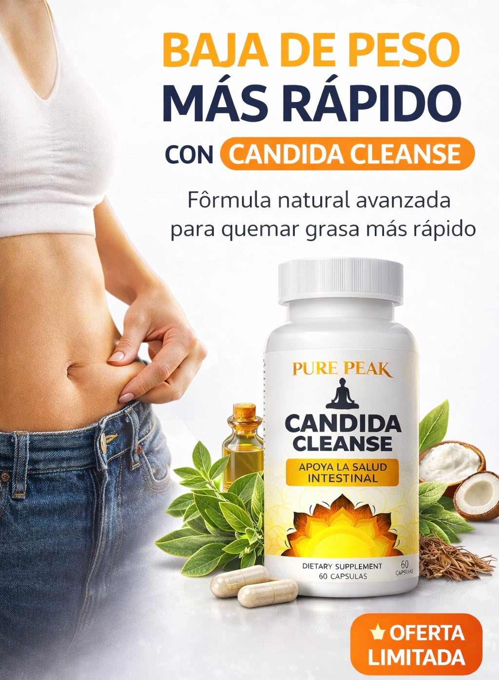 Candida Cleanse: Eliminador de grasa🔥