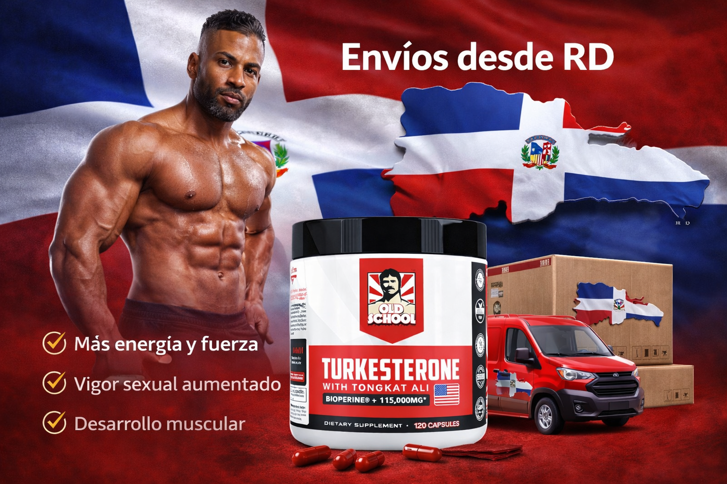 Turkesterone Old School – Fuerza, Energía y Rendimiento