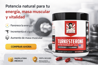 Turkesterone Old School – Fuerza, Energía y Rendimiento