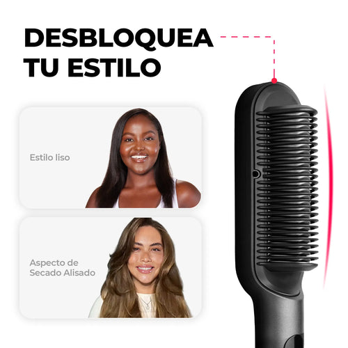 🌹CEPILLO ALISADOR CALENTADOR VIRAL – ¡LUCE UN CABELLO LISO EN MINUTOS!🌹