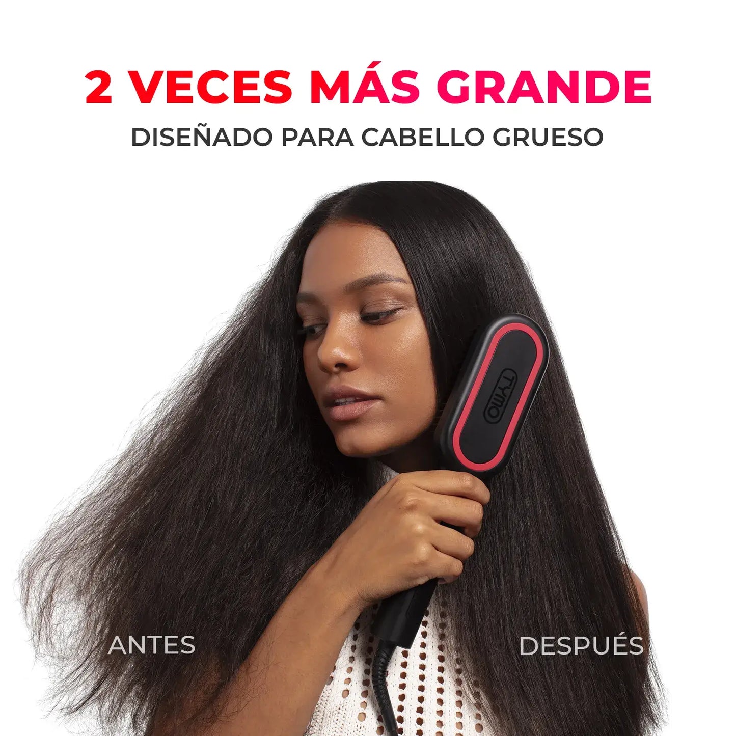 🌹CEPILLO ALISADOR CALENTADOR VIRAL – ¡LUCE UN CABELLO LISO EN MINUTOS!🌹