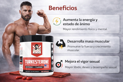 Turkesterone Old School – Fuerza, Energía y Rendimiento
