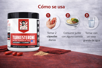 Turkesterone Old School – Fuerza, Energía y Rendimiento
