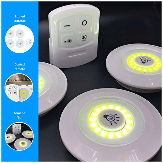 Luces LED Control Remoto 3 en 1.