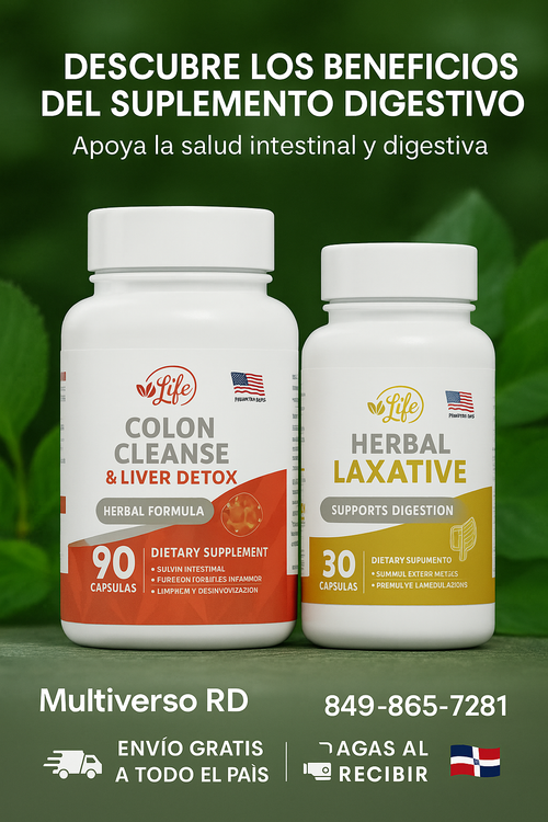 Limpieza de Colon y Desintoxicación del Hígado + Laxante Herbal