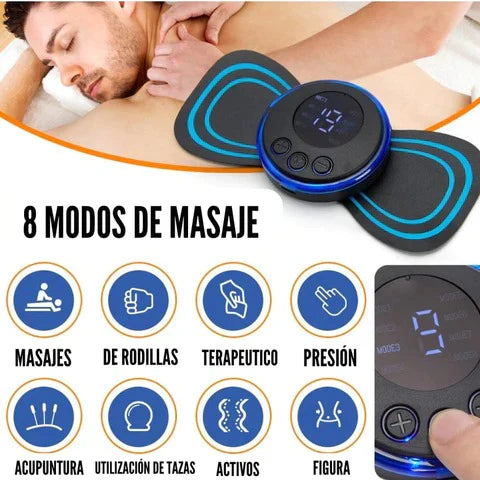 MINI MASAJEADOR ELÉCTRICO – ALIVIO INSTANTÁNEO Y PORTÁTIL