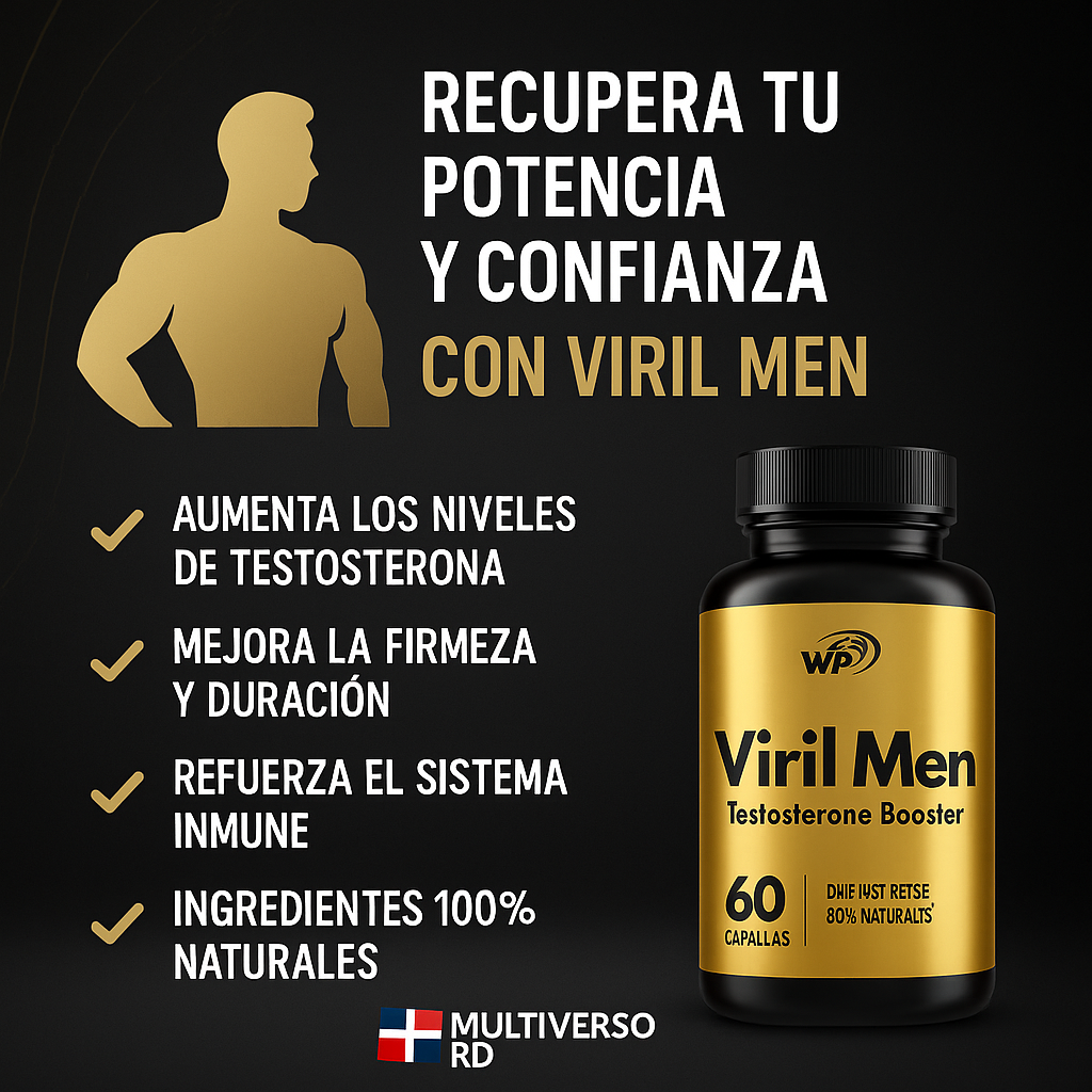 Viril Men – Suplemento para Potencia y Vitalidad Masculina (60 cápsulas)